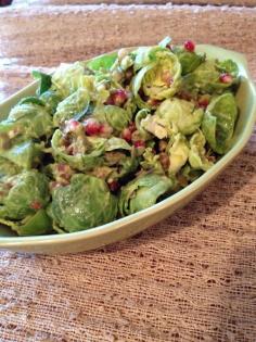 Brussels Sprouts Salad with Avocado Dijon...