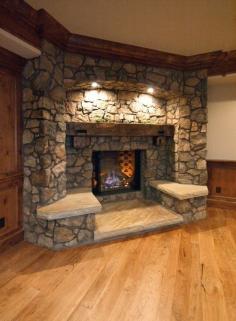 Frame your living room fireplace with built-in seating. | 31 Insanely Clever Remodeling Ideas For Your New Home