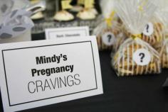 Cravings Bar at baby shower! I LOVE this idea! www.retailpackagi... #DIY #favors