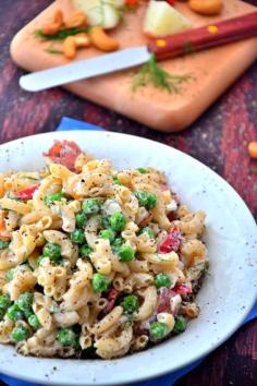 Cashew Dill Pasta Salad #glutenfree