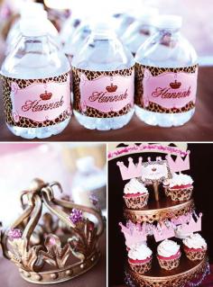 I love the idea with the waters, with the birthday girls name on it. This would look sweet and cool.