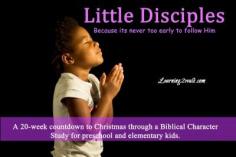 #Christmas #Bible study countdown for #preschool