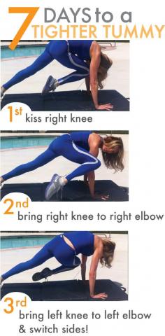 Are you ready for belly boot camp? Do this exercise every day for 7 days for a tighter tummy!