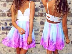 Galaxy Backless Summer Dress on Etsy, $40.00 - love this dress ❤