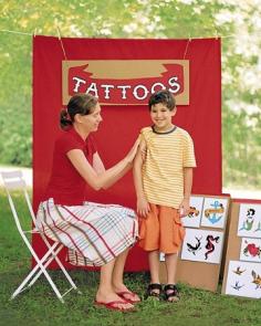 kids tattoo station
