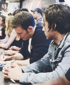 Sebastian Stan & Chris Evans