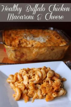 Healthy Buffalo Chicken Macaroni and Cheese 298 calories and 7 weight watchers points plus.