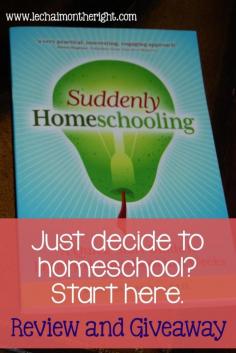 Suddenly Homeschooling – Review and Giveaway! Ends 8/28/14 || Le Chaim (on the right)