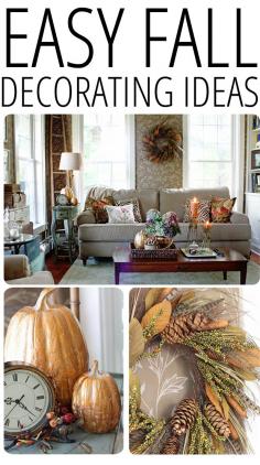 EASY FALL DECORATING IDEAS Easy Fall Decorating Updates (And a Giveaway!)  #MyHarvestHome