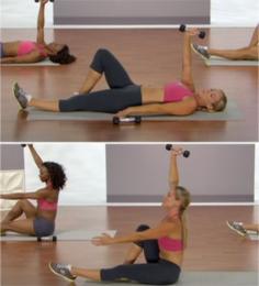 Weighted Bicycle - 10 Moves for a Flat Stomach - Shape Magazine