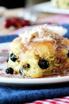 Blueberry biscuits with cinnamon butter recipe