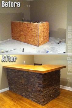 Drystack Earth. This would be awesome for a basement bar…once we finish the basement!
