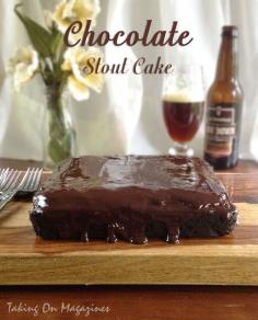 Chocolate Stout Cake | Taking On Magazines | www.takingonmagaz... | My curiosity as to how a dark beer would taste in a chocolate cake led me to making this deliciously rich version from Real Simple magazine.