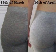 Best Butt Exercises. This has gotten pretty popular, so I should point out that the girl in these pics started out with a low body fat percentage and thats probably a big reason she saw results so fast.