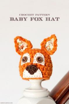 Newborn Fox Hat Crochet Pattern