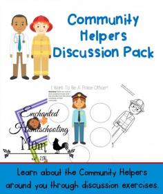 Community Helpers Discussion Pack - Enchanted Homeschooling Mom