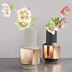 Metallic Banded Vases #westelm