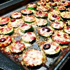 Zucchini Pizza Bites (one of the recipes I'm using to lose weight, lost 4 lbs already) redheadcandecorat...