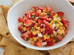Home Skillet - Cooking Blog: Smoky Strawberry and Corn Salsa