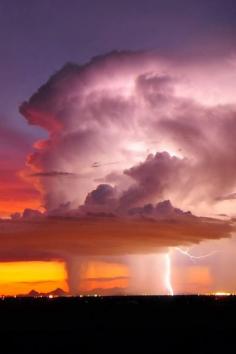 Lightning over Tuscon, Arizona