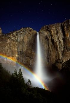 'Lunar Rainbow' at the Yosemite Falls, CA. by Jeremy Evans - Yosemite National Park - National Park Foundation