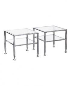 Loving this Silver Glass-Top Two-Piece Cocktail Table on #zulily! #zulilyfinds