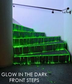 Glow-in-the-Dark Front Steps - 5 Halloween Party Décor Ideas for Adults
