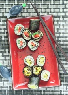 Ginger-Cashew Nori Rolls