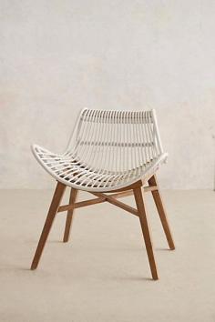 Scrolled Rattan Chair