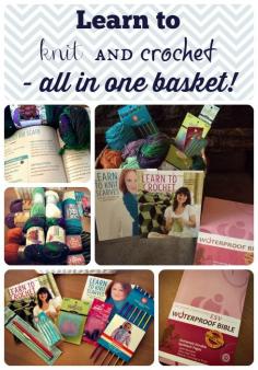 Back To School Giveaway Basket: Learn to Knit and Crochet! - These Temporary Tents by Aadel Bussinger