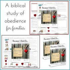 Are you looking for a way to help your children WANT to obey? Check out this practical and simple study for families.