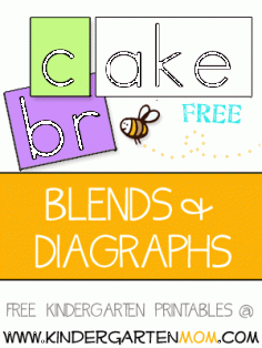 Free Learn to Read Printables: Blends & Diagraphs
