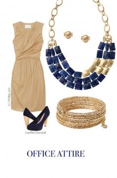 Savanna Collection: 3 Ways to Wear...LOVE the Office Attire outfit!  The Blue Lapis stones look amazing against the Nude colour!