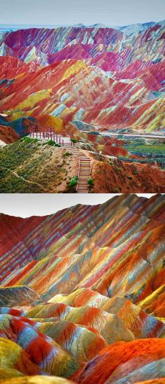 Rainbow Mountains, China