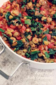 Eggplant and Kale Caponata from @Rose | The Clean Dish