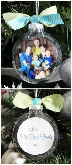 You won't believe how easy it is to get the photo inside the ornament. A MUST see tutorial!