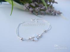 Free Shipping 925 sterling silver beautiful high-quality Fashion butterfly bracelet