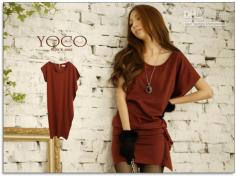 9766 # 2012 new winter fall and winter clothes Korean side waves Dress