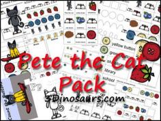 Free Pete the Cat Pack! Over 70 pages for ages 2 to 7 - 3Dinosaurs.com