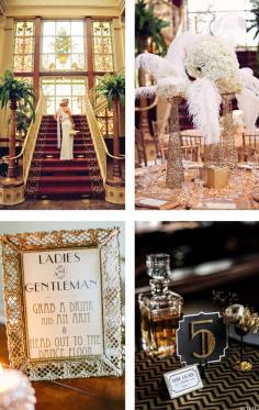 A Great Gatsby Themed Wedding: The Party of the Year #wedding #gatsbywedding