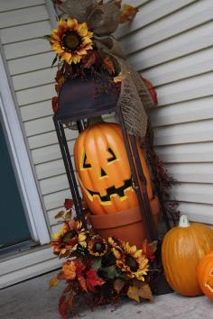 fall porch decor