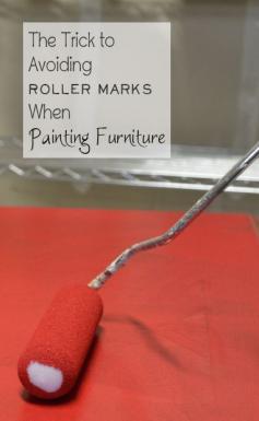 The Trick to Avoiding Roller Marks When Painting Furniture