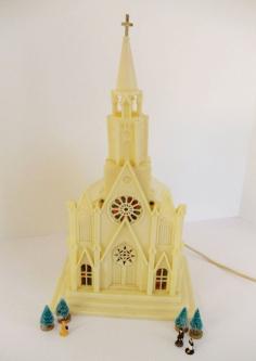 Vintage Christmas Church  Lighted  by UrbanRenewalDesigns on Etsy, $24.50