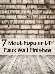 7 Most Popular DIY Faux Wall Finishes