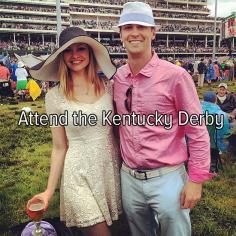 Bucket list: attend the Kentucky Derby. An excuse to wear a ridiculously huge and equally awesome hat!
