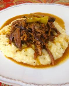 Mississippi Pot Roast Slow Cooker This is seriously the best recipe for Roast. #food