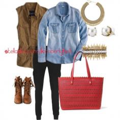 Cargo and Chambray Stella & Dot Style Order at www.stelladot.com...