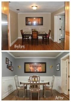 Dining Room Before and After