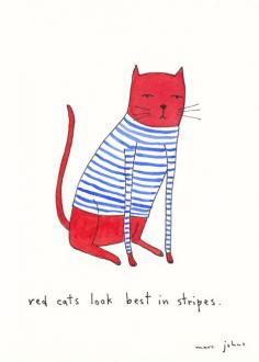 red cats look best in stripes (by Marc Johns)