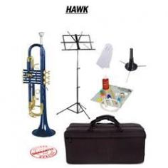 This beautiful Hawk Lacquer Bb Trumpet School Package is ideal for beginners and students. This is a teacher-approved trumpet an exceptional value; the Trumpet comes packaged with everything you need to start playing today: Bb Trumpet Lightweight Trumpet Case Portable Trumpet Stand 7C Trumpet Mouthpiece Portable folding Music Stand Trumpet Cleaning Kit White Gloves.